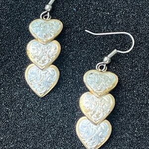 Montana Silversmiths Gold and Silver Pure Heart Earrings
